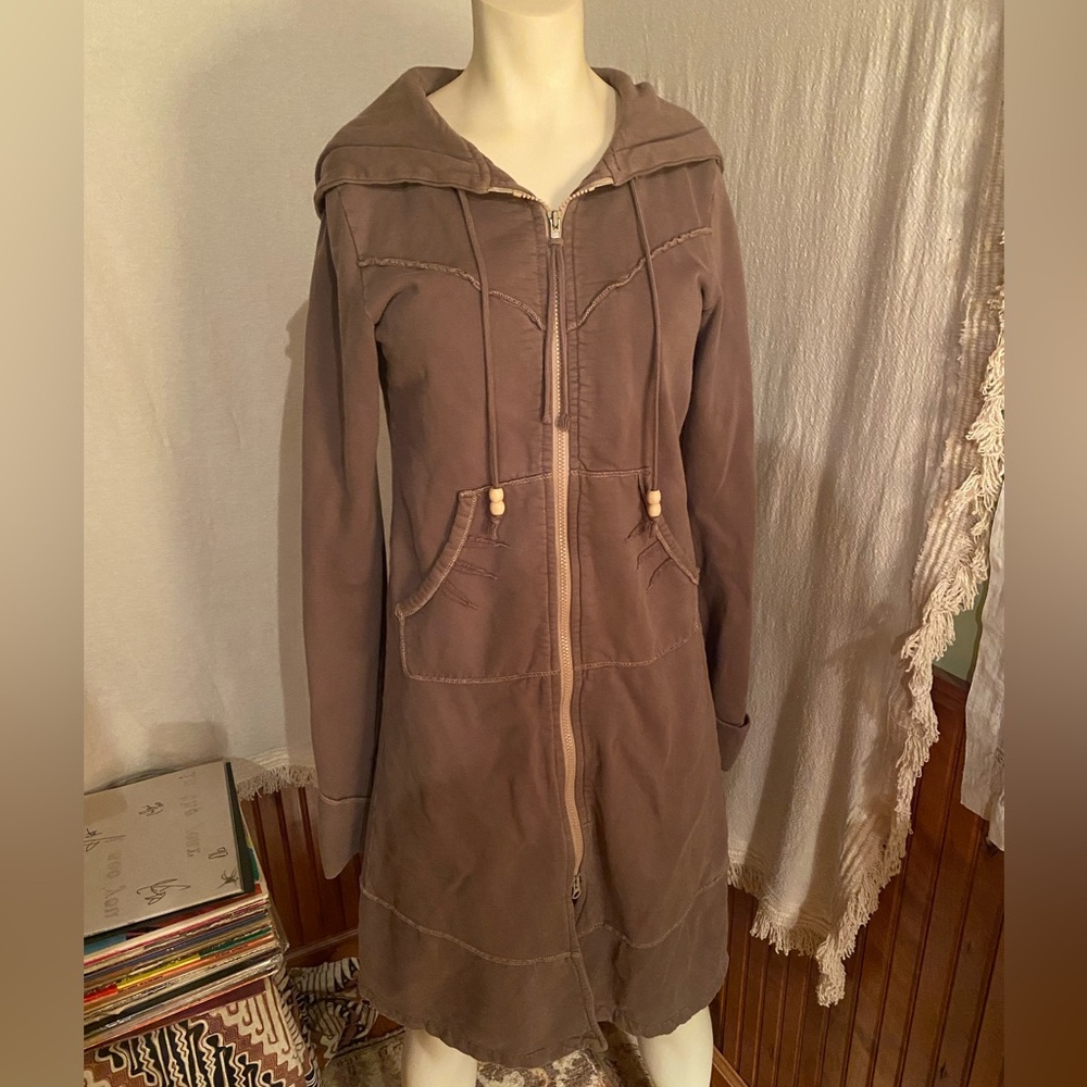 Prairie Underground Long Hooded Organic Cotton Coat